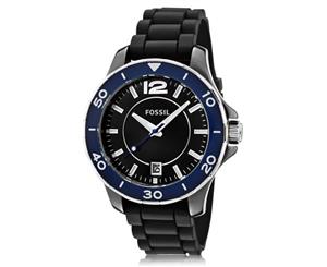 Fossil Women's Silicone+ Watch - Black/Blue