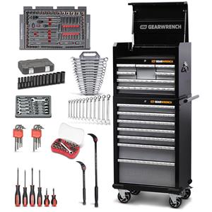 Gearwrench LIMTED EDITION 214 Piece 26inch 7 Drawer Tool Chest Kit 77777 w/ Bonus 7 Drawer Tool Trolley