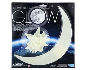 Glow-In-The-Dark Moon & Stars Wall Stickers