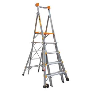 Gorilla Adjustable Platform Ladder 150Kg Industrial