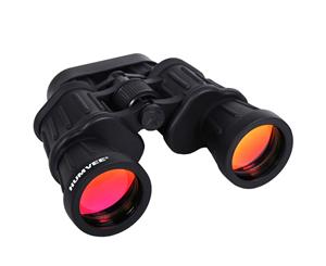 HUMVEE 20x50 Rubber Binocular with Anti-Reflective Red Lens - Black