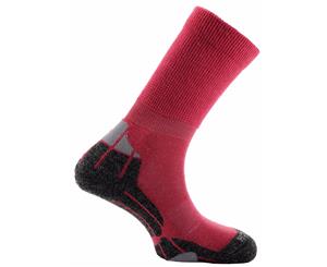 Horizon Unisex Merino Hiker Socks (Cerise/Grey/Charcoal) - HZ262