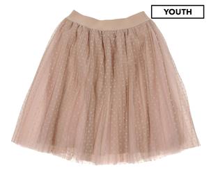 Jakioo Girls' Tulle Skirt - Pink