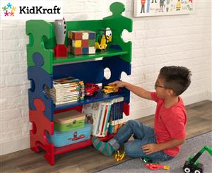 KidKraft Puzzle Bookshelf - Primary/Multi
