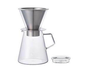 Kinto Carat Glass Pour Over Drip Coffee Pot Set 720ml