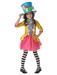 Mad Hatter Deluxe Girl Costume 3-5