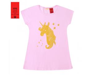 MeMaster - Junior Girls Unicorn Nightie - Pink