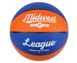 Midwest League Basketball Blue/Orange Size 6