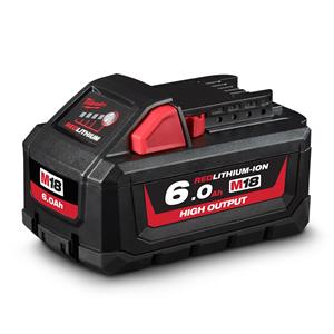 Milwaukee 18V 6.0Ah Red Lithium-Ion High Output Battery M18HB6