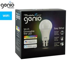 Mirabella 9W Genio Wi-Fi Dimmable Colour Changing B22 LED Globe - RGB/White