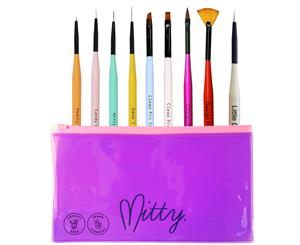 Mitty - Nail Art Brush Kit - Rainbow of Brushes
