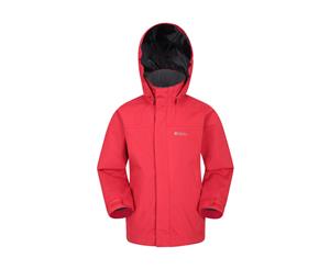 Mountain Warehouse Boys Jacket with Taped Seams and Two Zipped Security Pockets - Red