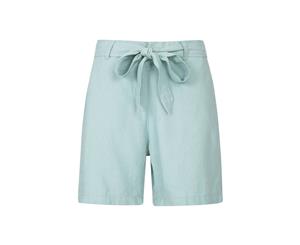Mountain Warehouse Wms Ocean Linen Blend Womens Short Casual Shorts - Greens