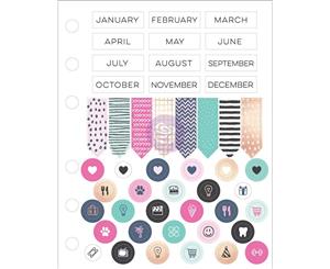 My Prima Planner Cardstock Stickers 2/Pkg-Months Arrows & Icons