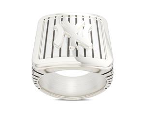 New York Yankees Ring For Men In Sterling Silver Design by BIXLER - Sterling Silver
