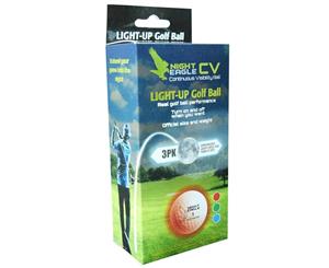 Night Eagle CV Night Golf Ball - Multi 3 Pack