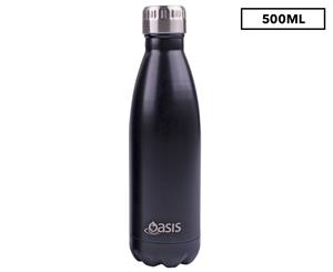 Oasis Double Wall Insulated Stainless Steel Drink Bottle 500mL - Black