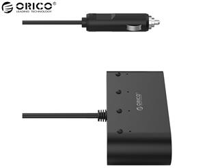 Orico 4-Port Car Cigarette Lighter - Black