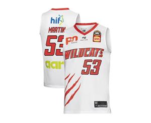 Perth Wildcats 19/20 NBL Basketball Authentic Away Jersey - Damian Martin