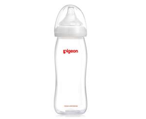 Pigeon 330ml Baby/Infant Feeding Bottle Silicone Teat w/ Wide Neck L Y-Cut 6-9m