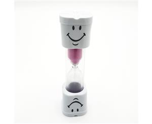 Pink Hourglass 3 Minute Kids Tooth Brushing Timer