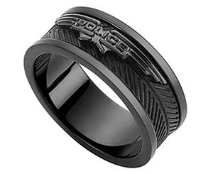 Police mens Stainless steel ring size 10 PJ.26401RSUB-01-10