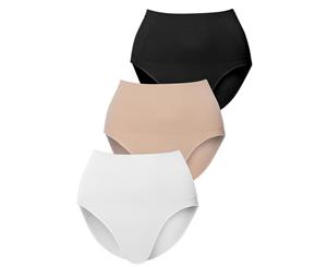 Power Brief 3 Pack - Black White Nude