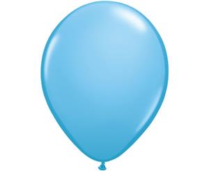 Qualatex 11 Inch Round Plain Latex Balloons (100 Pack) (Pale Blue) - SG4586