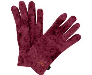 Regatta Boys Fallon Polyester Fleece Warm Walking Hiking Winter Gloves - Rumba Animal