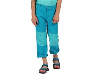 Regatta Boys & Girls Sorcer Light UV Protective Quick Drying Trousers - Enamel/Cermc