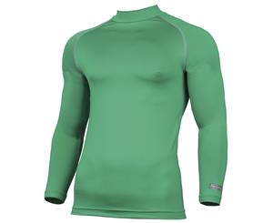 Rhino Mens Thermal Underwear Long Sleeve Base Layer Vest Top (Green) - RW1276