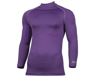 Rhino Mens Thermal Underwear Long Sleeve Base Layer Vest Top (Purple) - RW1276