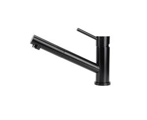 SWEDIA OSKAR Stainless Steel Kitchen Mixer Tap with Pull-Out - Black Satin Finish