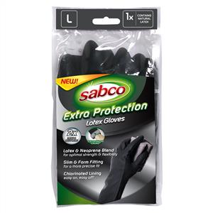 Sabco Large Extra Protection Latex Gloves - 1 Pair