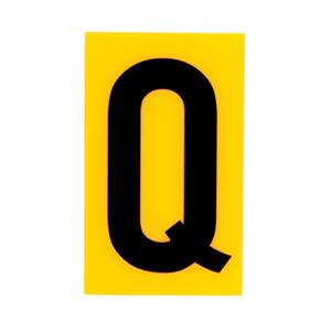 Sandleford 60 x 35mm Q Yellow Cut Out Self Adhesive Letter