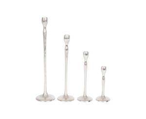 Set of 4 ELISE 20 30 40 and 50cm Candle Stands - Antique Nickel Finish