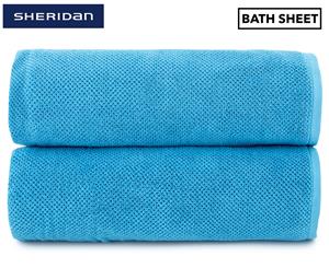 Sheridan Austyn Bath Sheet 2-Pack - Turquoise