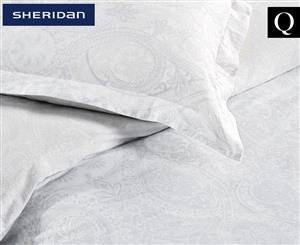 Sheridan Bevan Queen Bed Sheet Set - Ice Blue
