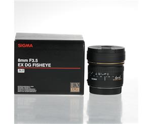 Sigma 8mm f/3.5 EX DG Circular Fisheye Lens For Canon Mount