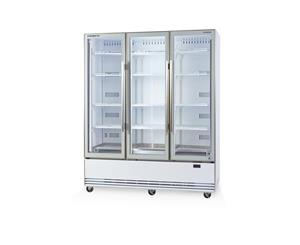 Skope BME1500-A 3 Glass Door Display or Storage Fridge - Silver