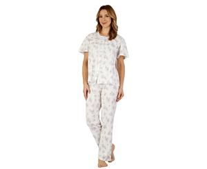 Slenderella PJ3109 Jersey Cotton Pyjama Set - Lilac