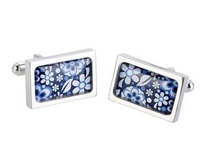 Sonia Spencer psychedelia stainless steel cufflinks Blue Meadow