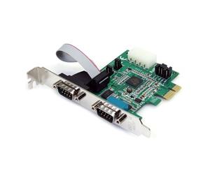StarTech 2 Port PCI Express RS232 Serial Adapter Card with 16950 UART