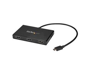 StarTech USB C to HDMI Adapter - 3-Port MST Hub -USB C Multi Monitor