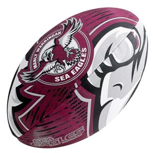 Steeden NRL Manly Sea Eagles 11in Supporter Rugby League Ball