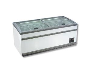 Supermarket Island Dual Temperature Freezer & Chiller with Glass Sliding Lids ZCD-E185S