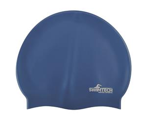 SwimTech Silicone Swim Cap Royal Blue
