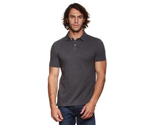 Tommy Hilfiger Men's Classic Fit Polo Tee / T-Shirt / Tshirt - Grey