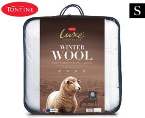Tontine Luxe Single Bed Australian Winter Wool Quilt