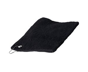 Towel City Luxury Range 550 Gsm - Sports Golf Towel (30 X 50 Cm) (Black) - RW1579